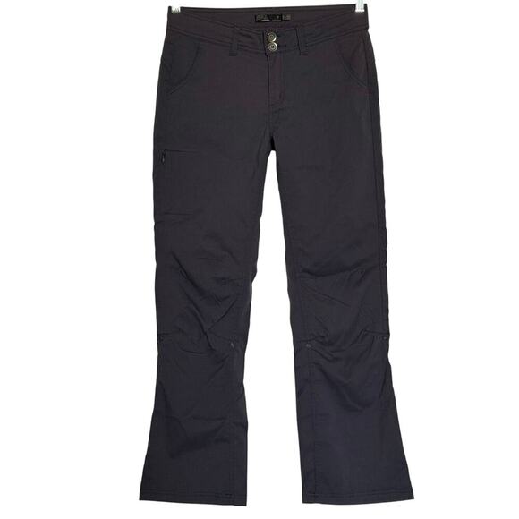PrAna Women's 8 Halle Convertible Nylon Stretch Charcoal Gray Hiking Pants - Picture 11 of 13